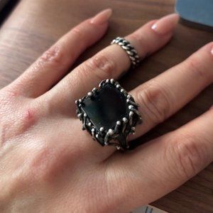Onyx Stone / Sterling Silver Ring